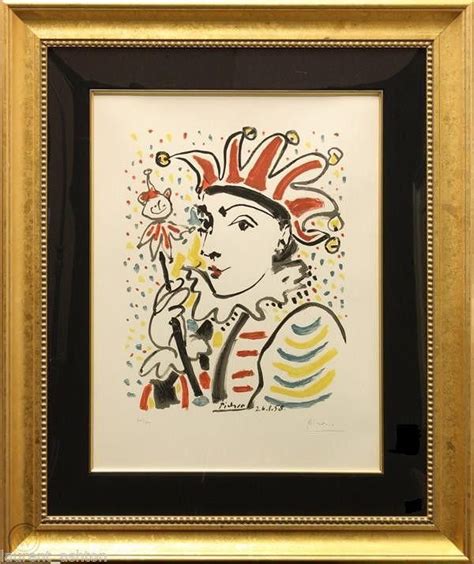 Pablo Picasso Hand Signed Lithograph Carnaval Carnival Le Roi Carnival