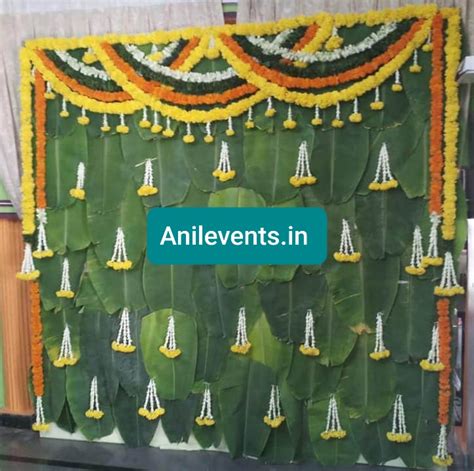 Banana Leaf Decoration At Home Anil Events Bangalore