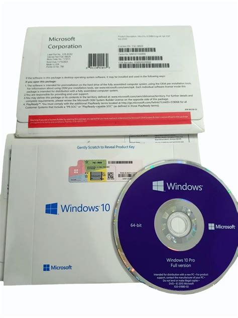 Microsoft Windows 10 Pro 64 Bit Oem Dvd Pack At Rs 2999 Software In