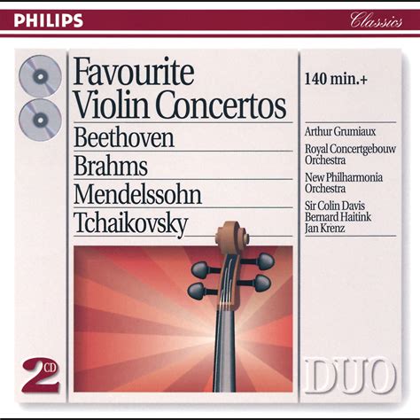 Favorite Violin Concertos Album By Arthur Grumiaux Bernard Haitink