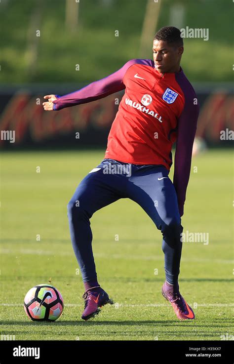 England S Marcus Rashford During A Training Session At St George S Park