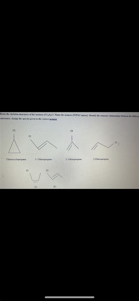 Solved Identify The Isomeric Relationships Between The Di