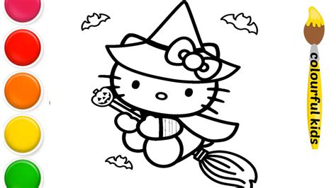 Hello Kitty Fairy Drawing Painting And Coloring For Kids And Toddler