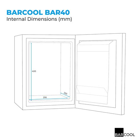 Mini Bar Fridge - 40 Litre | Barcool Bar40 Black – Subcold Ltd