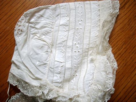 Victorian Whitework Eyelet Lace Frilled Bonnet Victorian Flickr