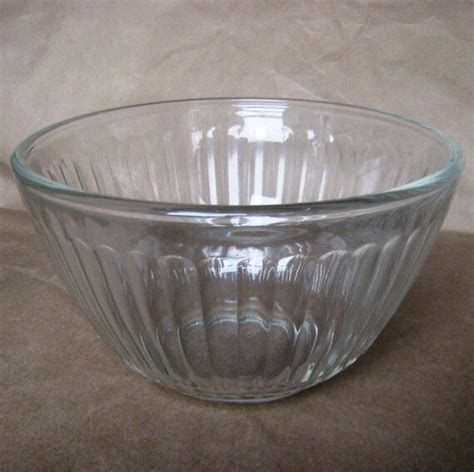 Items Similar To Ribbed Glass Pyrex Mixing Bowl 3 Cup750 Ml On Etsy