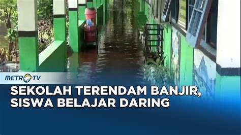 Sekolah Terendam Banjir Siswa Belajar Daring YouTube