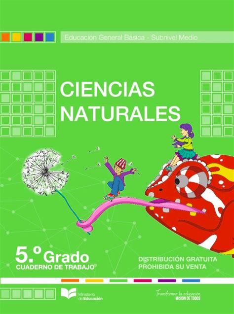 Cuaderno De Trabajo De Ciencias Naturales 5 Resuelto 2024