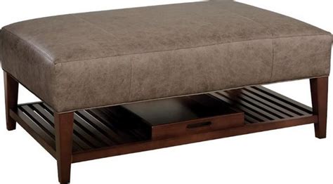 Craftmaster® Customizable Cm Leather Casual Cocktail Ottoman Colders