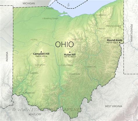 Campbell Hill Ohio Map - Cicely Bridgette