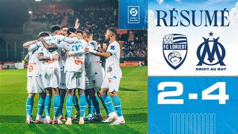 Lorient 2 4 OM Revivez les temps forts du match en vidéo Vidéos