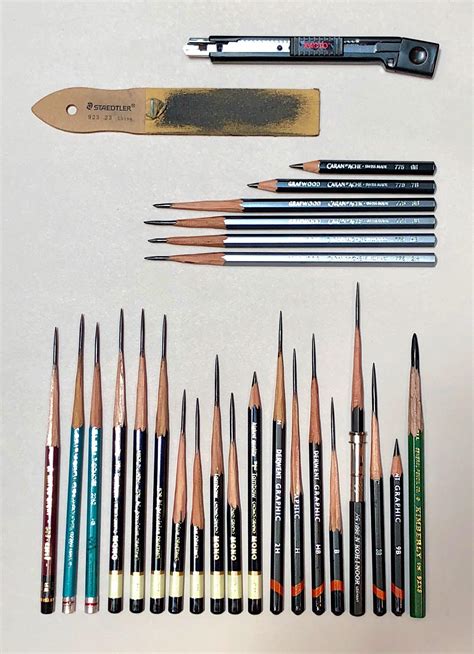 Graphite drawing pencils : r/pencils