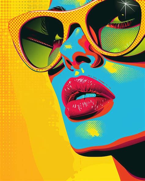 Mulher De Moda Em Estilo Pop Art Imagem Premium Gerada Ia