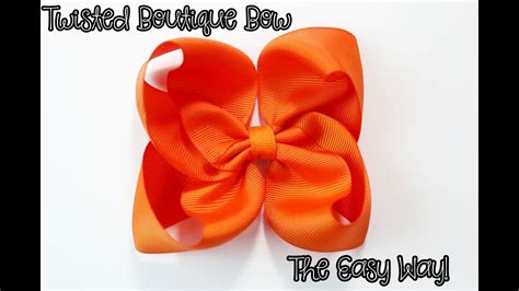 Twisted Boutique Bow Tutorial Easy Way How To Make Twisted Boutique