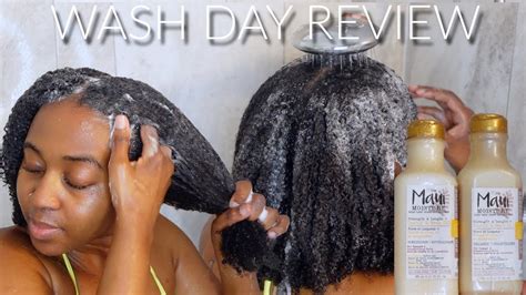 Wash Day Maui Moisture Castor And Neem Oil Shampoo And Conditioner Review Youtube