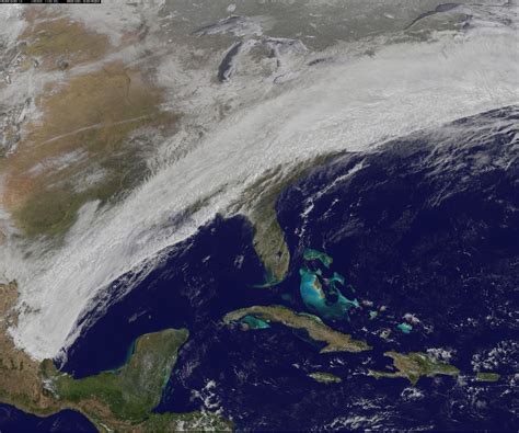 Satellite movie shows winter storm sweep over US East coast