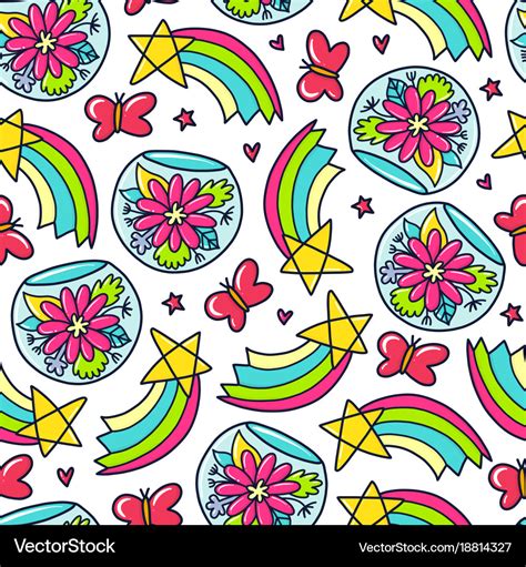 Doodles pattern Royalty Free Vector Image - VectorStock