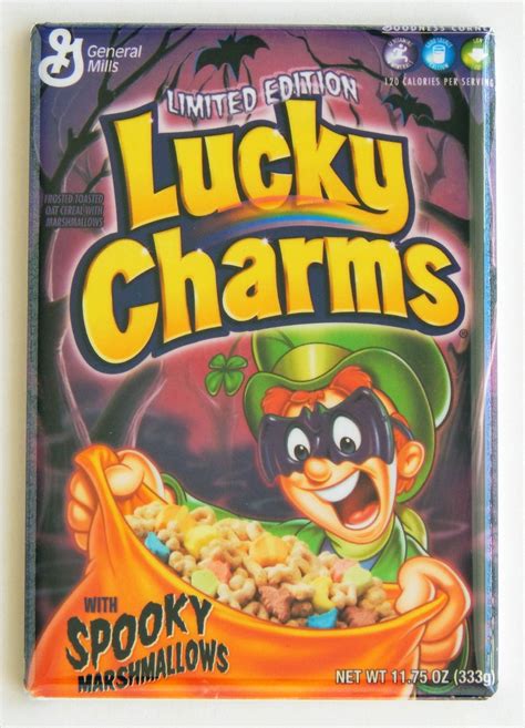 Halloween Lucky Charms Cereal Box Fridge Magnet | Etsy