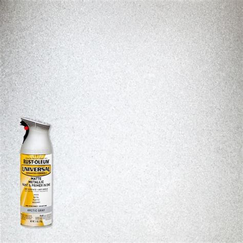 Rust Oleum Universal 11 Oz All Purpose Metallic Arctic Gray Spray