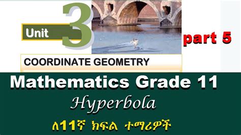 Grade Mathematics Unit Part Coordinate Geometry Hyperbolas