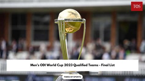 Men S Odi World Cup Qualified Teams Final List