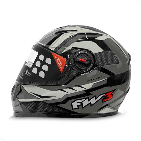 Capacete Fw3 GTX Fox Cor Grafite Tamanho 60 Rede De Compras