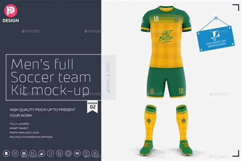 20+ Useful Football Kit Mockup PSD Templates - Mockup Den