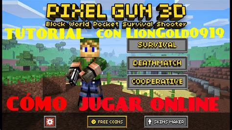 Tutorial Jugar Pixel Gun D Server Partida Personalizada Youtube