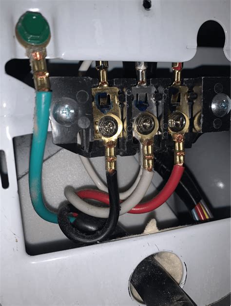 Never Done This Before I M Swapping A 4 Prong Dryer Cord To 3 Prong On A Maytag Bravos Mct