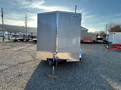 7 X 12 Enclosed Cargo Trailer V Nose And Ramp Gate