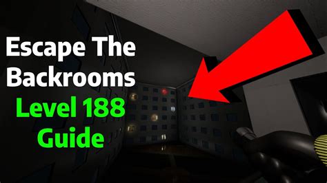 Escape The Backrooms Level 188 Guidetutorial Youtube