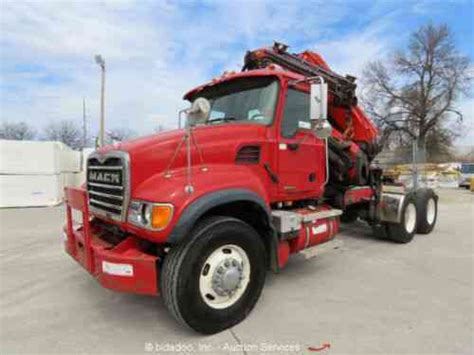 Mack Cv713 13 5 Ton Knuckle Boom Crane Truck Tractor Vans Suvs And