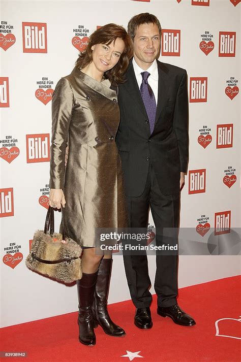 TV Presenter Maybrit Illner and boyfriend and chairman Deutsche... News Photo - Getty Images