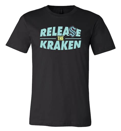 Release The Kraken T Shirt Seattle Kraken Shirt Sizes Etsy