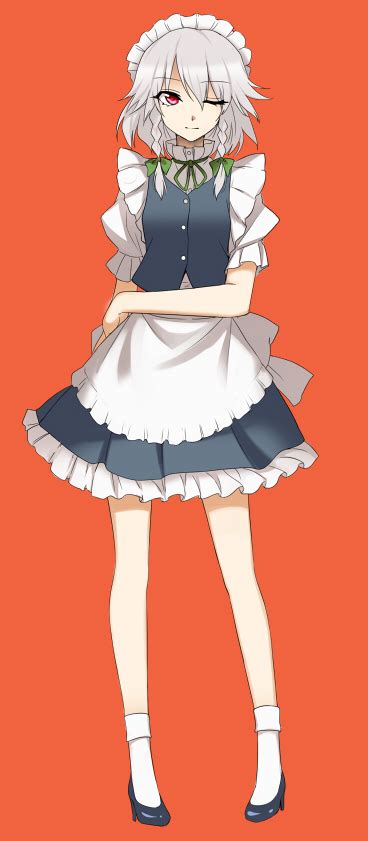 Safebooru 1girl Apron Bow Braid Hair Bow Izayoi Sakuya Kumadano Maid