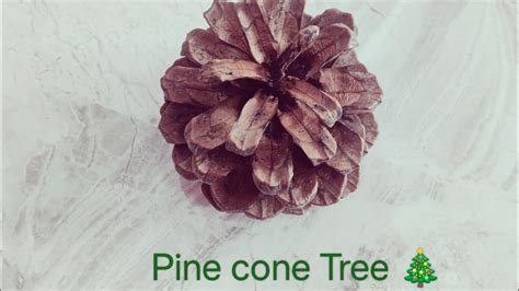 Diy How To Make Pine Cone Tree At Home Youtube