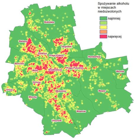 Alkoholowa Mapa Warszawy Gdzie Najcz Ciej Pije Si Nielegalnie I