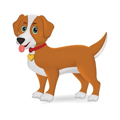 Dog realistic vector illustration isolated on white background 20296472 ...