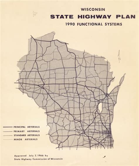 Wisconsin State Highway Plan 1990 Functional Systems | Map or Atlas ...