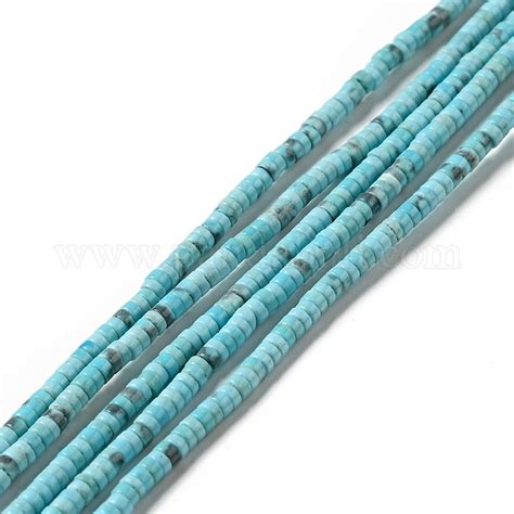 Wholesale Synthetic Turquoise Heishi Beads Strands Pandahall