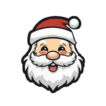 Cute Santa Claus Christmas Santa Sticker Png Transparent Image And