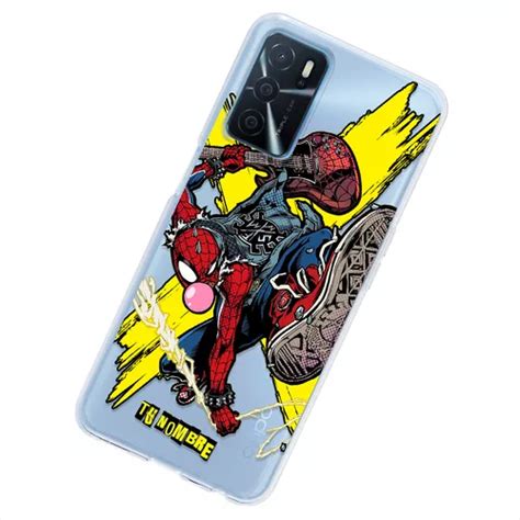 Funda Para Oppo Spiderman Spiderpunk Con Nombre Env O Gratis