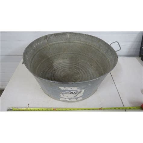 Large Galvanized Bucket