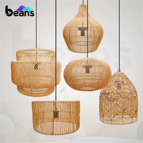 Jual Beans Lampu Gantung Rotan Hanging Lamp Pendant Lamp Lampu