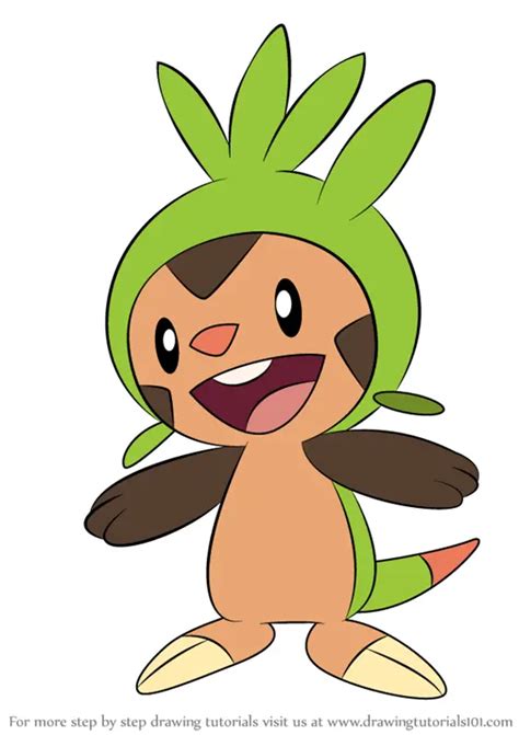 Learn How To Draw Chespin From Pokemon Pokemon Step By Step Drawing