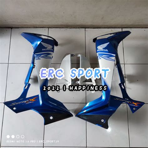 Jual Sayap Luar Legsil Luar Honda Supra X 125 New Batman BIRU Plus Laci