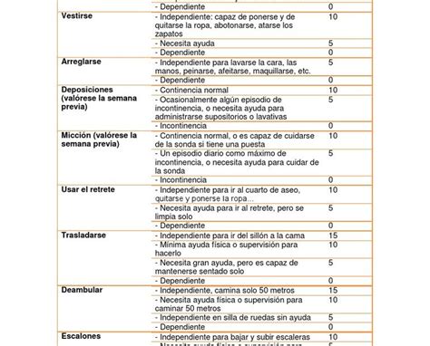 Escala Actividades Basicas De La Vida Diaria Actualizado Julio 2022