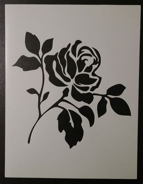 Rose - Stencil – My Custom Stencils