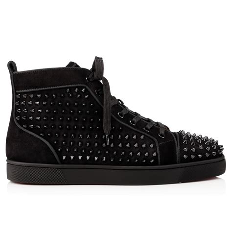 Louis Black Veau velours - Men Shoes - Christian Louboutin