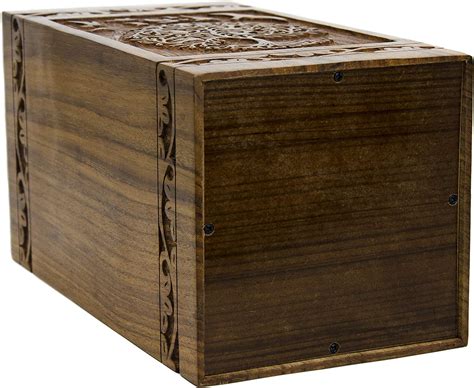 Rosewood Funeral Urn Box Handcrafted Wooden Urn Box To Store Memories